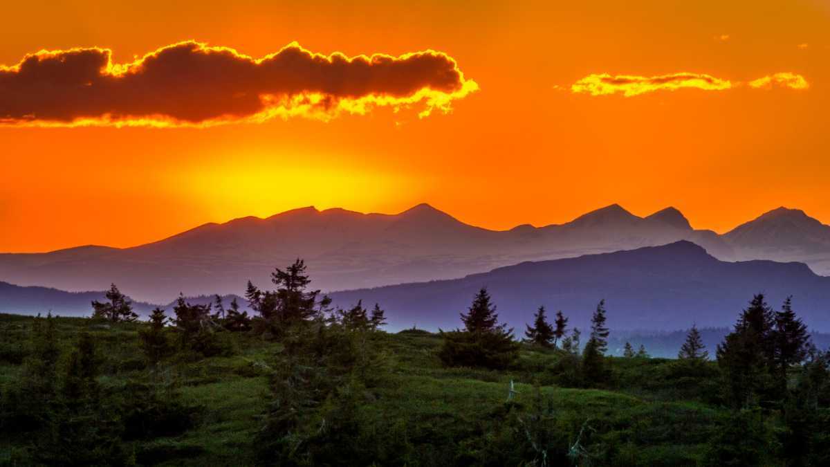 Baghmara town and surrounding hills in Meghalaya