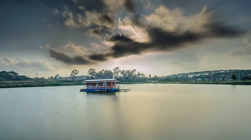 Thadlaskein Lake in Jowai Meghalaya