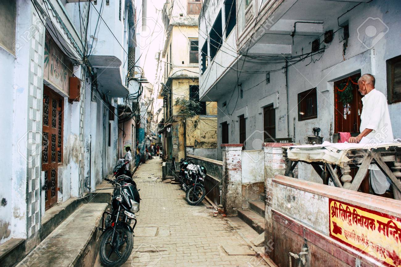 Old city lane access near Airbnb stays in Varanasi