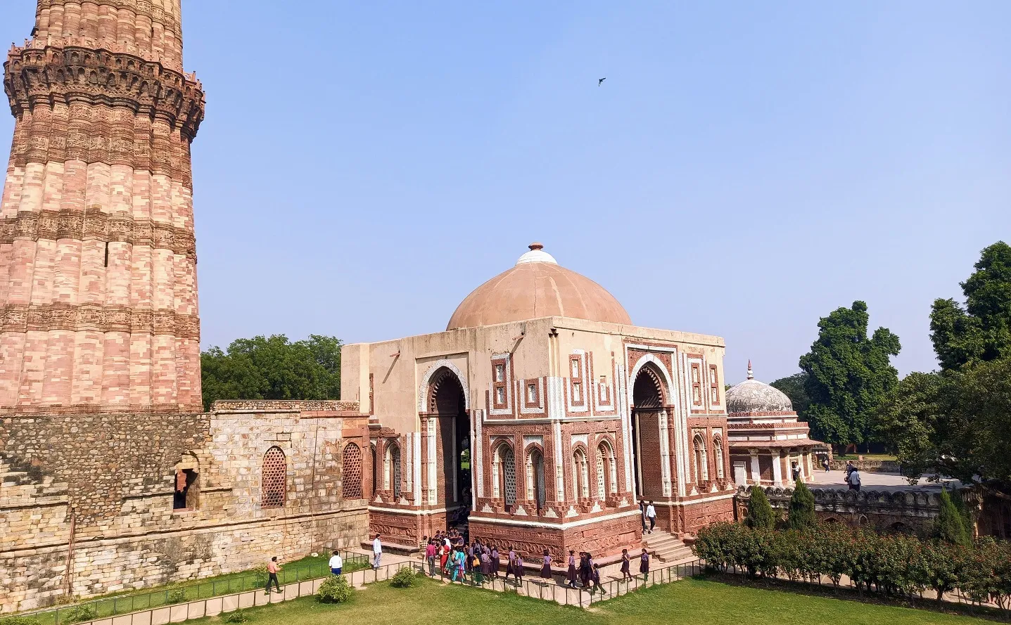 Front view of Alai Darwaza in Delhi