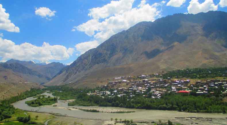 Landscape view of Aryan Valley in Ladakh
