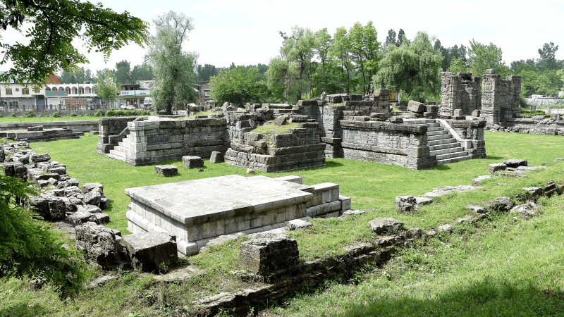ASI conservation work at Avantiswami Temple