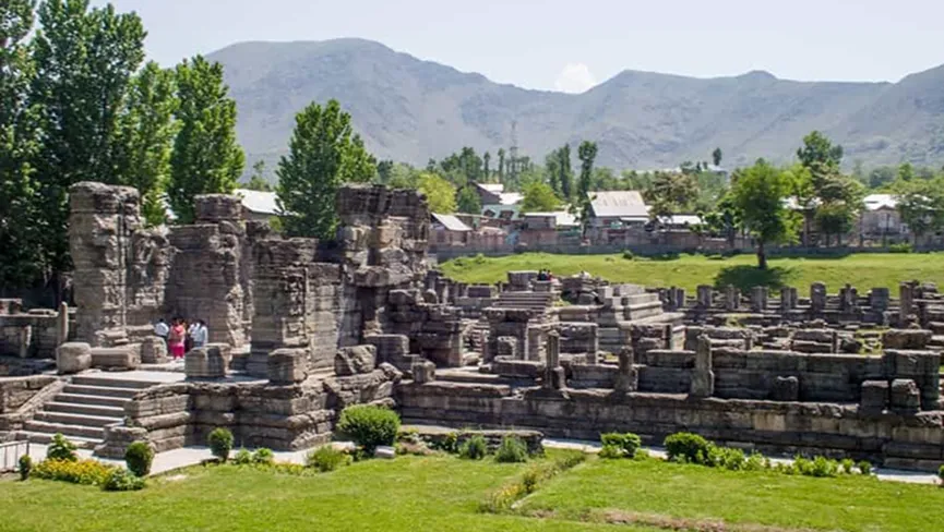 Avantiswami Temple ruins in Awantipora Kashmir