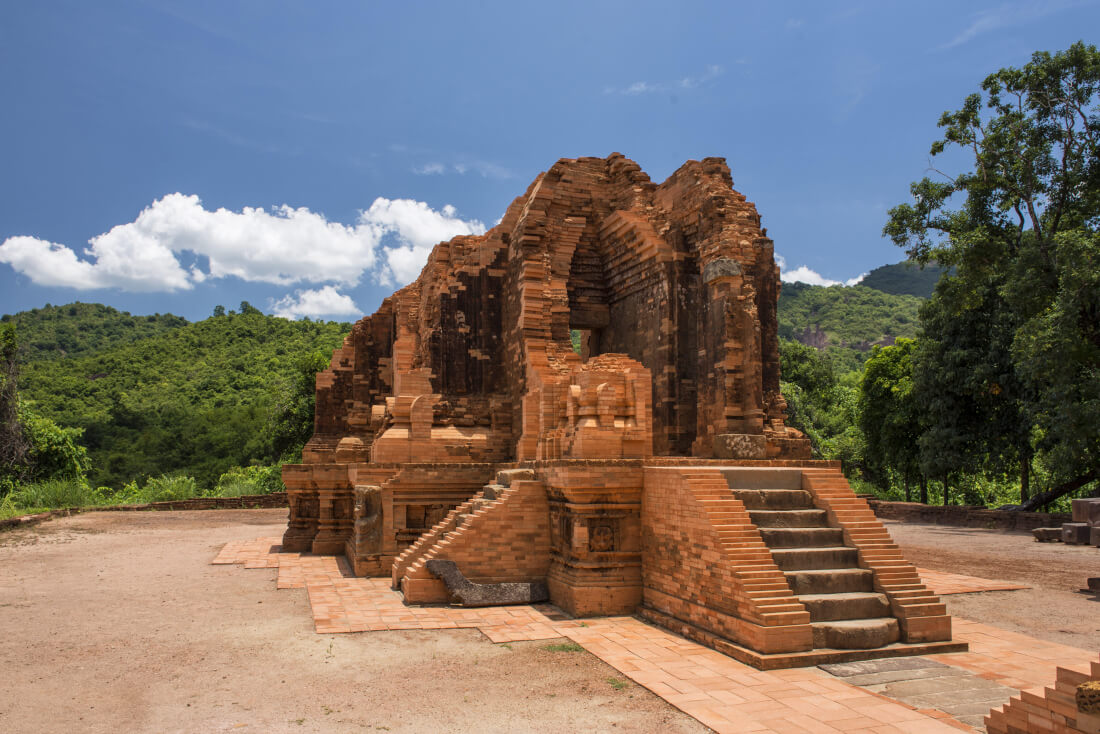 Ancient Cham Hindu temple ruins in Vietnam