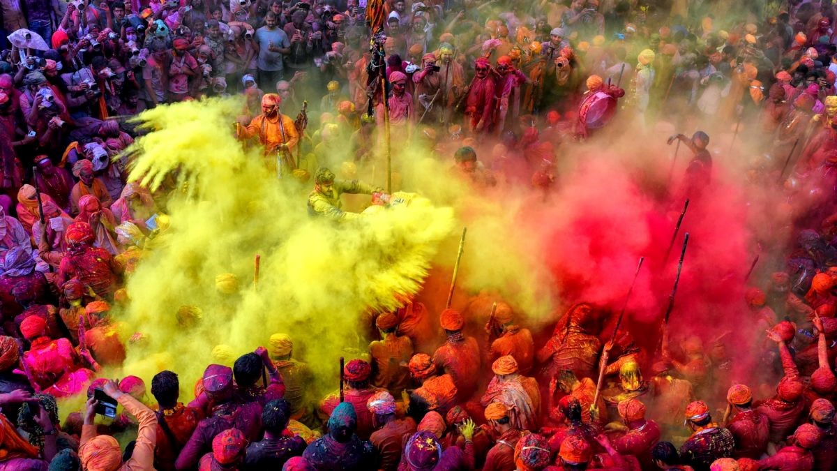 Holi celebration event atmosphere in Delhi NCR