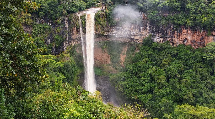 Black River Gorges valley and forest view in Mauritius