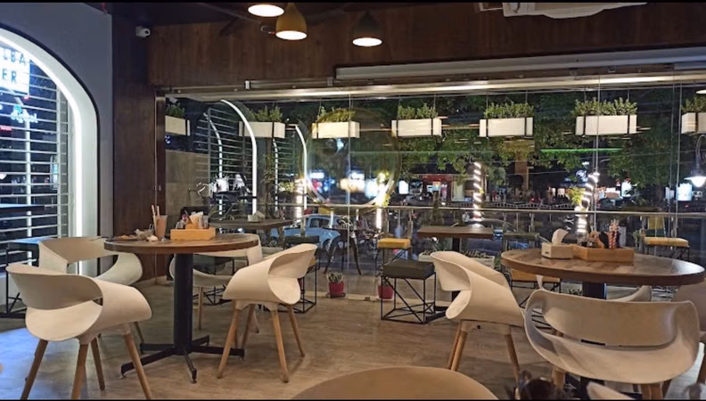 Food court and seating at C21 Mall Indore