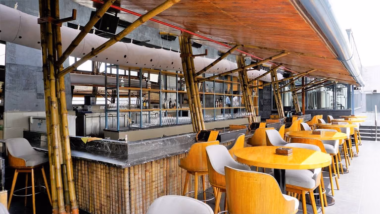 Beautiful traditional cafe interior in Kolar