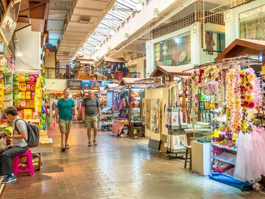 Shops and craft stalls inside Central Market Kuala Lumpur