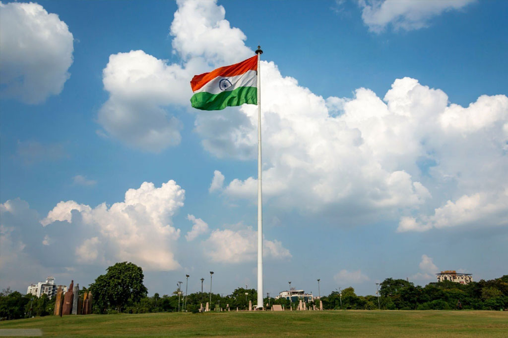 Landmark flag area at Central Park Jaipur
