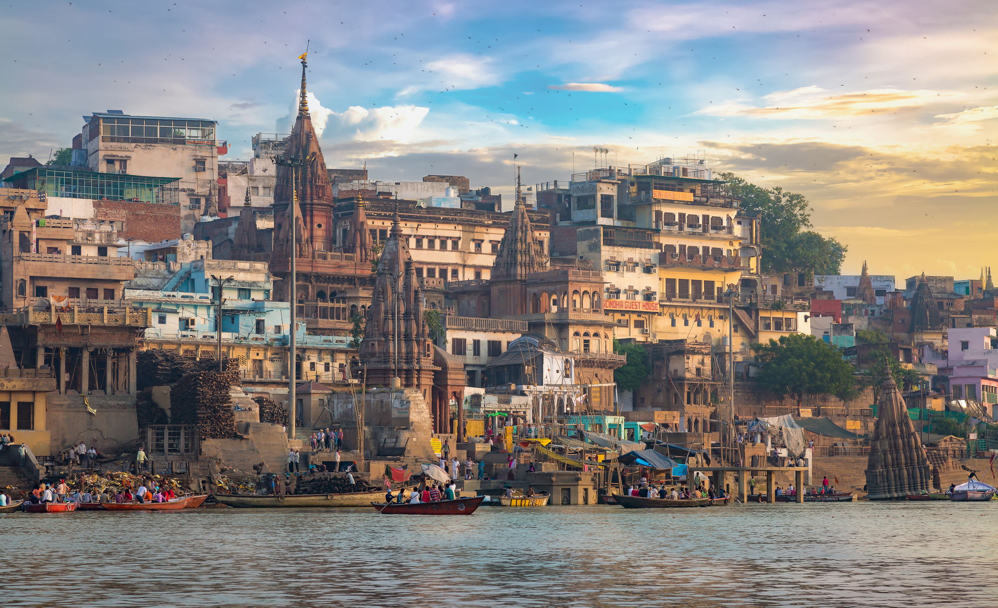 Traditional sacred well area in old Varanasi