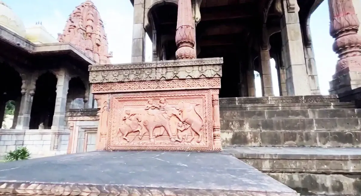Chhatri Bagh Stone Carvings Detail