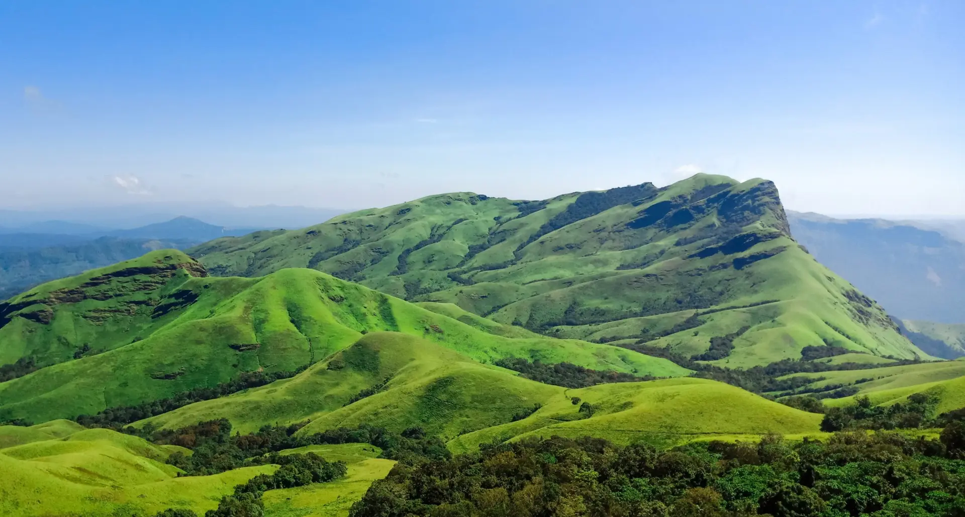 Trekking trail in Chikmagalur hills
