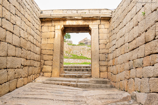 Impressive fortification walls of Chitradurga