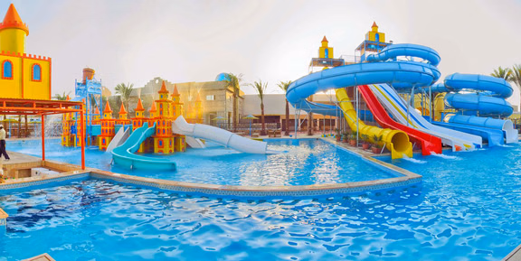 Wave pool area at Crescent Water Park Indore