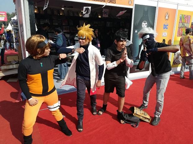 Artist alley and merchandise zone at Delhi Comic Con