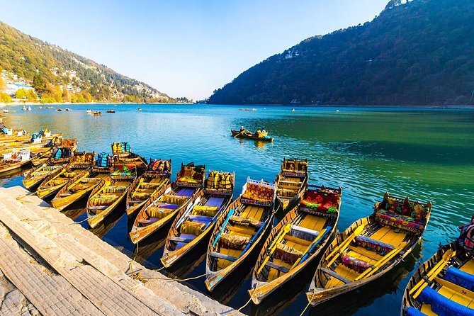 Two-day Nainital sightseeing plan map with lake, viewpoints and nearby lake route