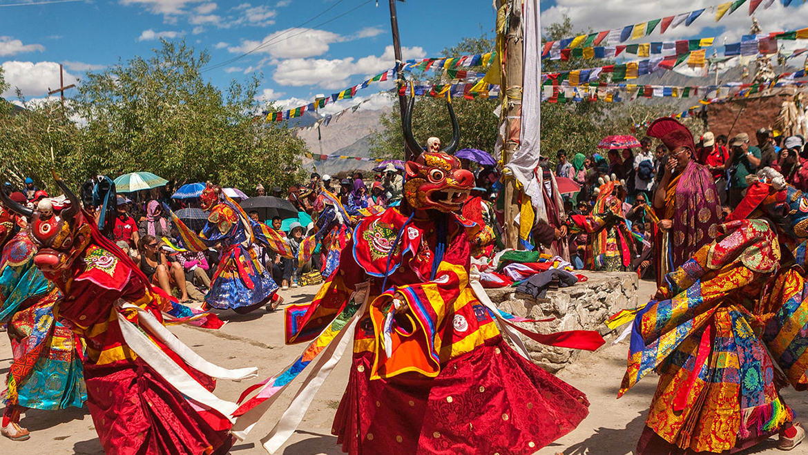 Festival celebration in Jammu and Kashmir with traditional attire