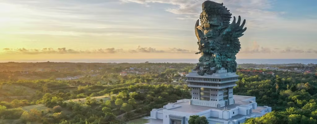 Garuda Wisnu Kencana Cultural Park Bali main statue view