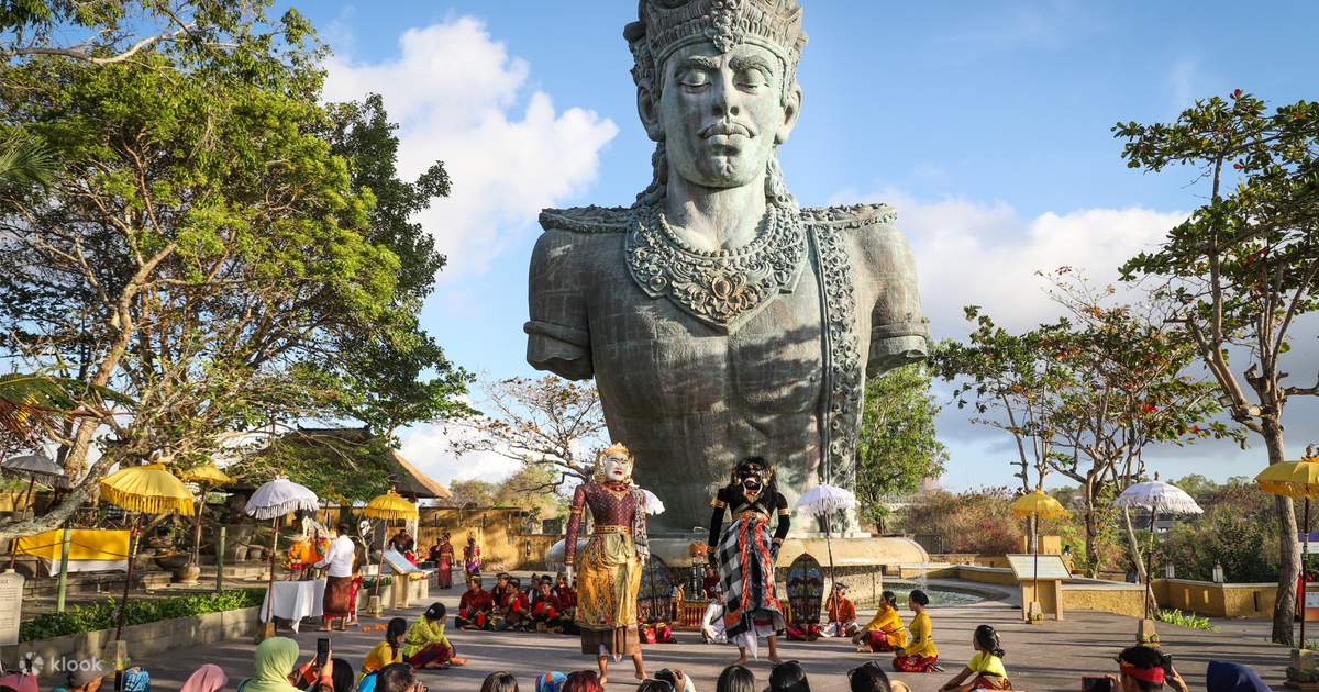 GWK Bali statue plaza with wide cultural park area