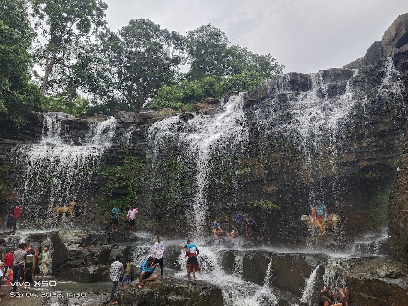 Trek trail section leading to Ghatarani Waterfalls