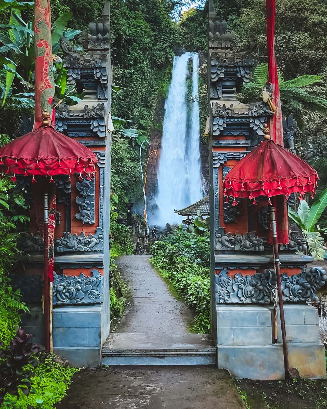 Proper footwear and gear for Gitgit Waterfall trek