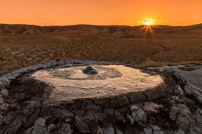 Evening landscape view across Gobustan National Park