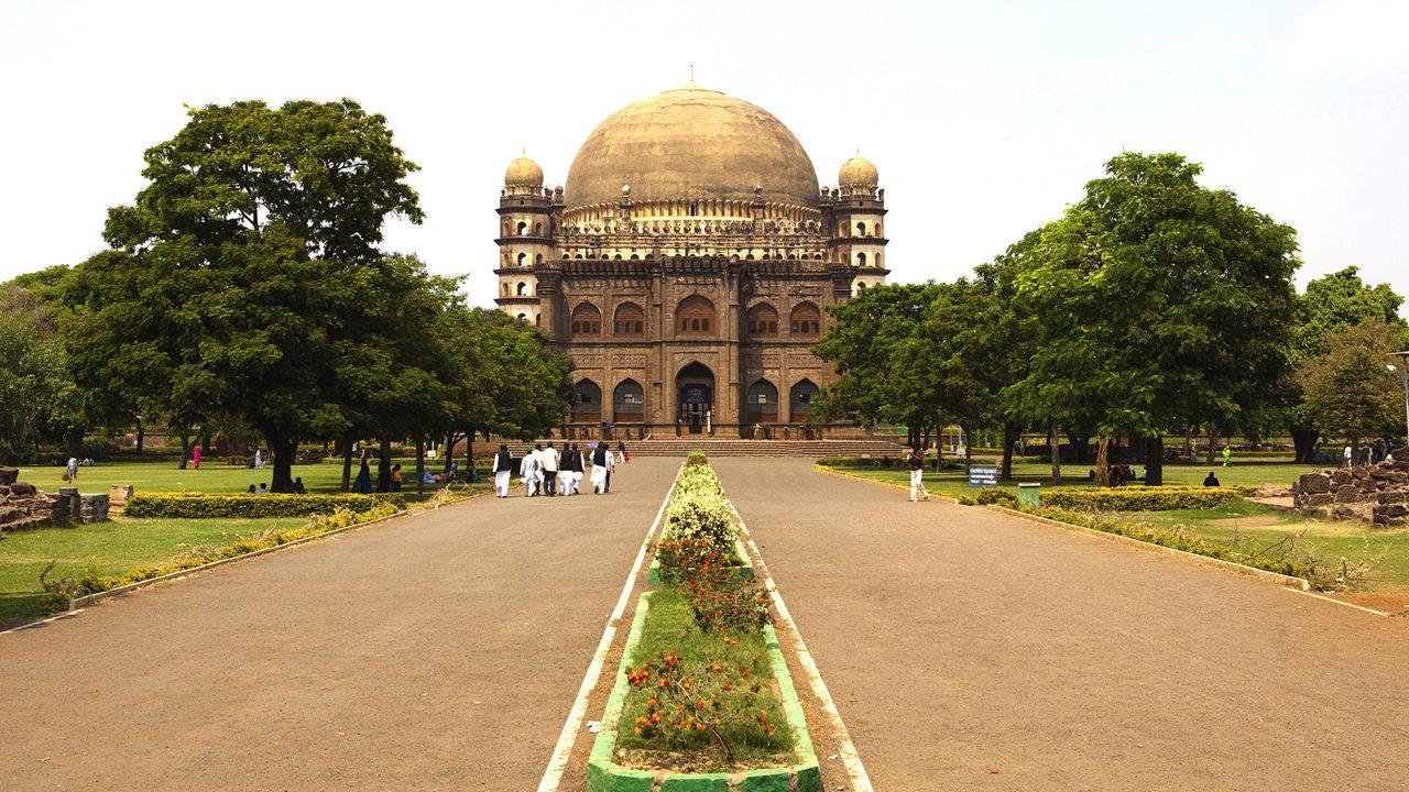 Gol Gumbaz dome and monument complex in Bijapur