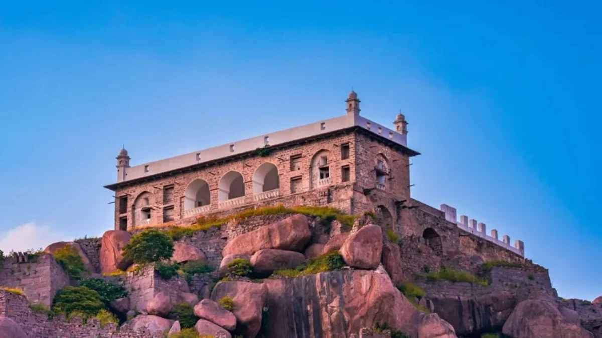 City view from higher level of Golconda Fort
