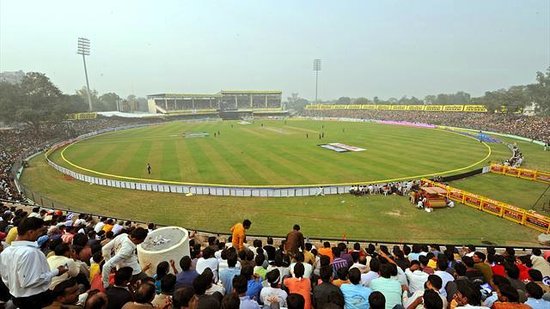 Seating bowl and stand view inside Green Park Stadium Kanpur