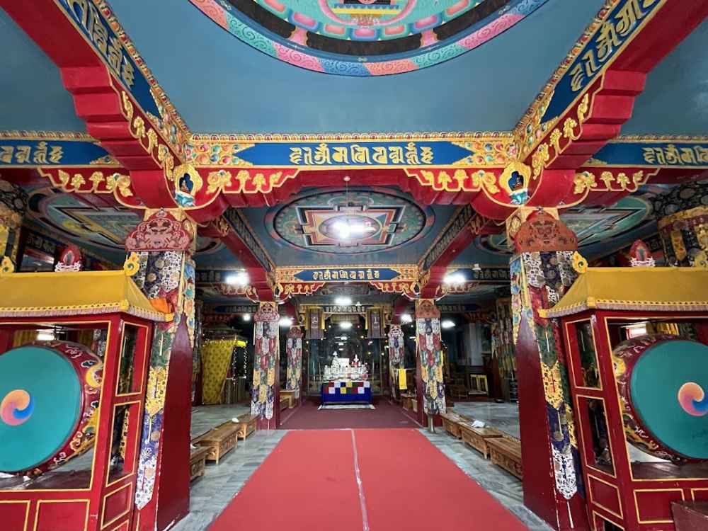 Interior of Gue Monastery housing the mummy