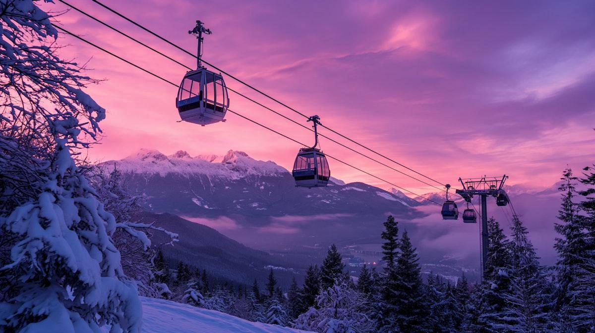 Gulmarg Gondola in different seasons - Summer green and winter snow