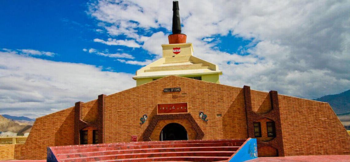 Hall of Fame memorial museum building in Leh Ladakh