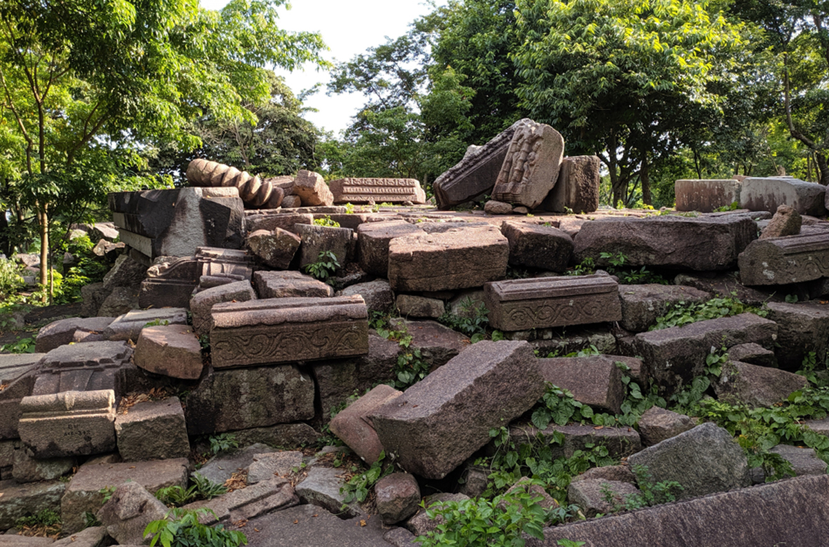 Historic skyline view of Tezpur with hills and river backdrop