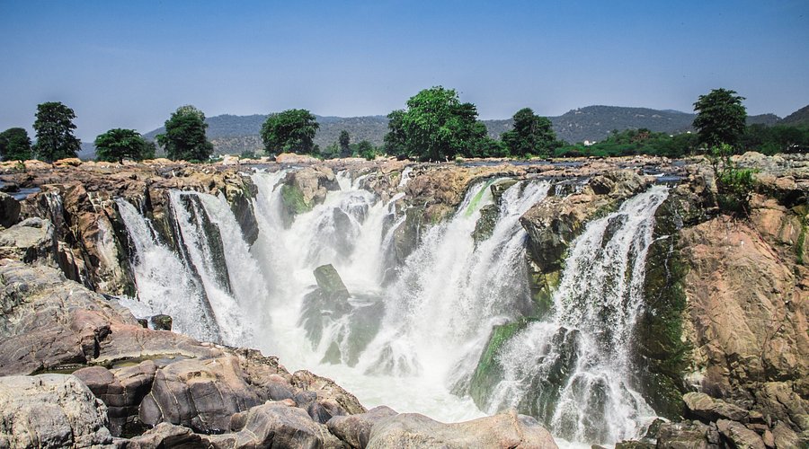 Hogenakkal Falls on Kaveri River