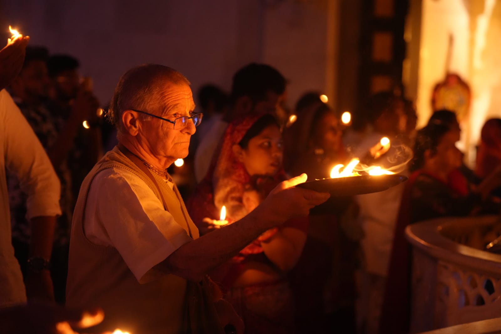 Evening Sandhya Aarti at ISKCON Temple Indore