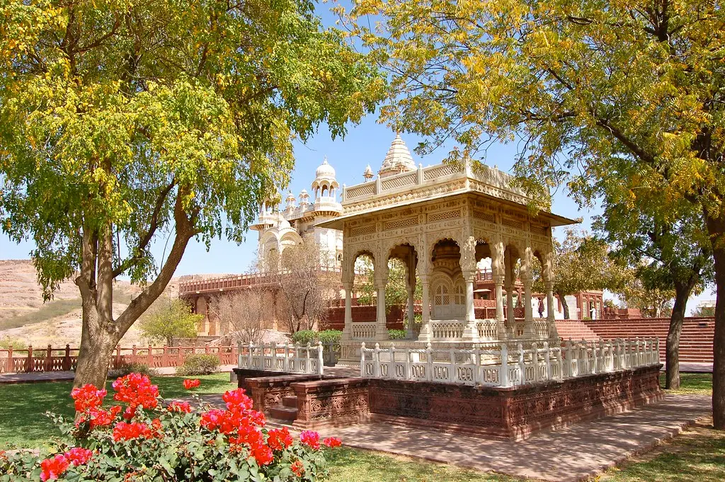 Jaswant Thada white marble cenotaph in Jodhpur