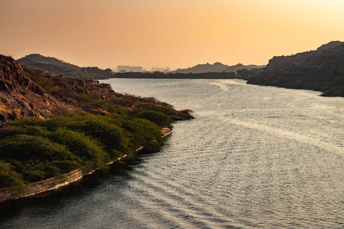 Kaylana Lake wide view in Jodhpur