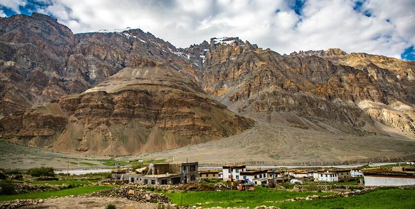 Kaza town in Spiti Valley