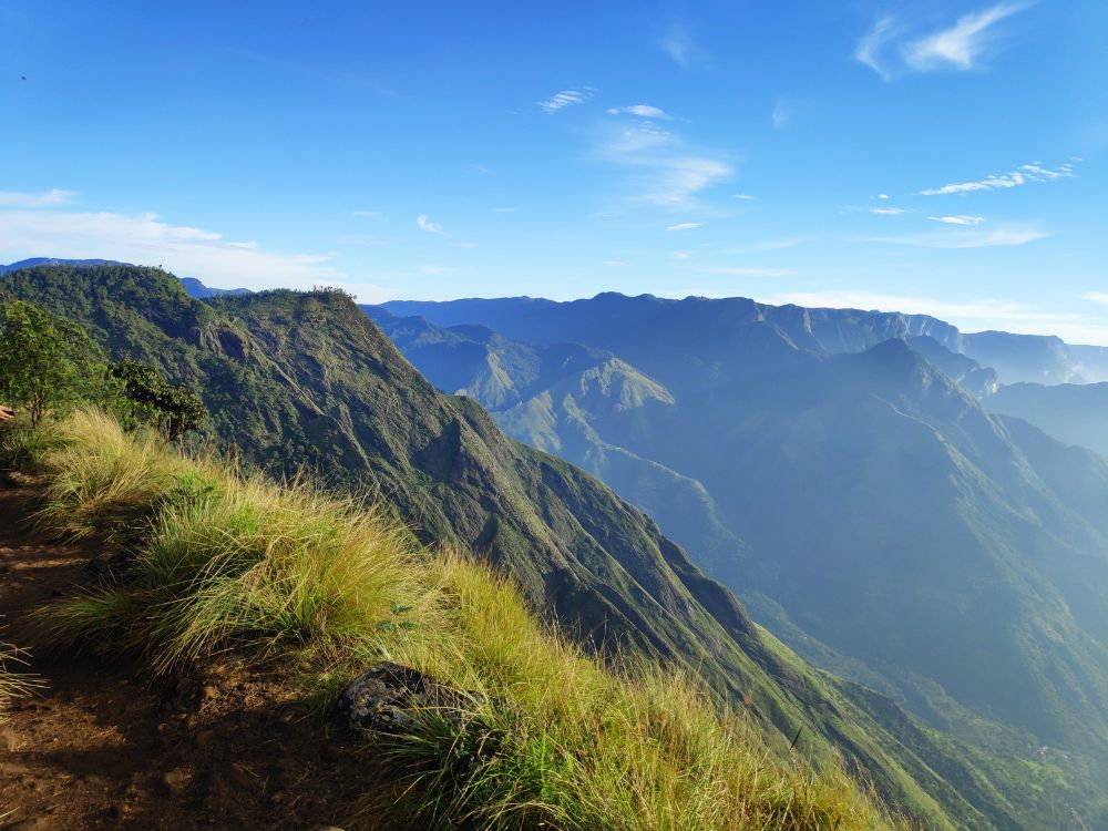 Panoramic view of Laitlum Canyon showing endless hills and valleys
