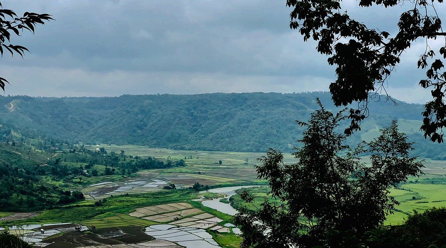 View from Lalong Park overlooking valley in Jowai Meghalaya