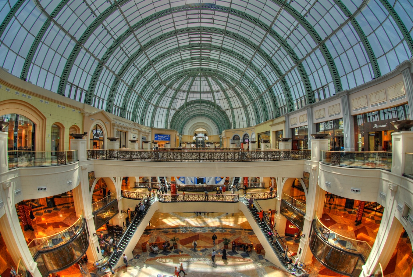 Mall of the Emirates exterior and main entrance in Dubai