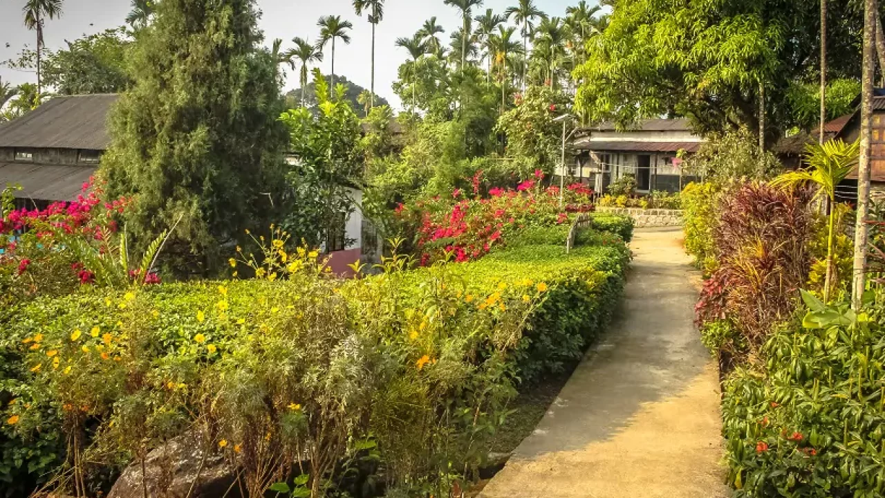 Mawlynnong Village clean lanes and greenery in Meghalaya