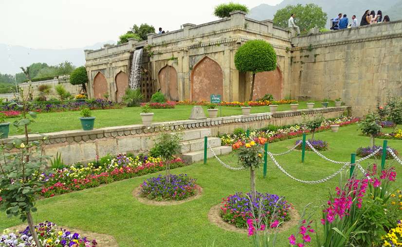 Nishat Bagh terraces overlooking Dal Lake