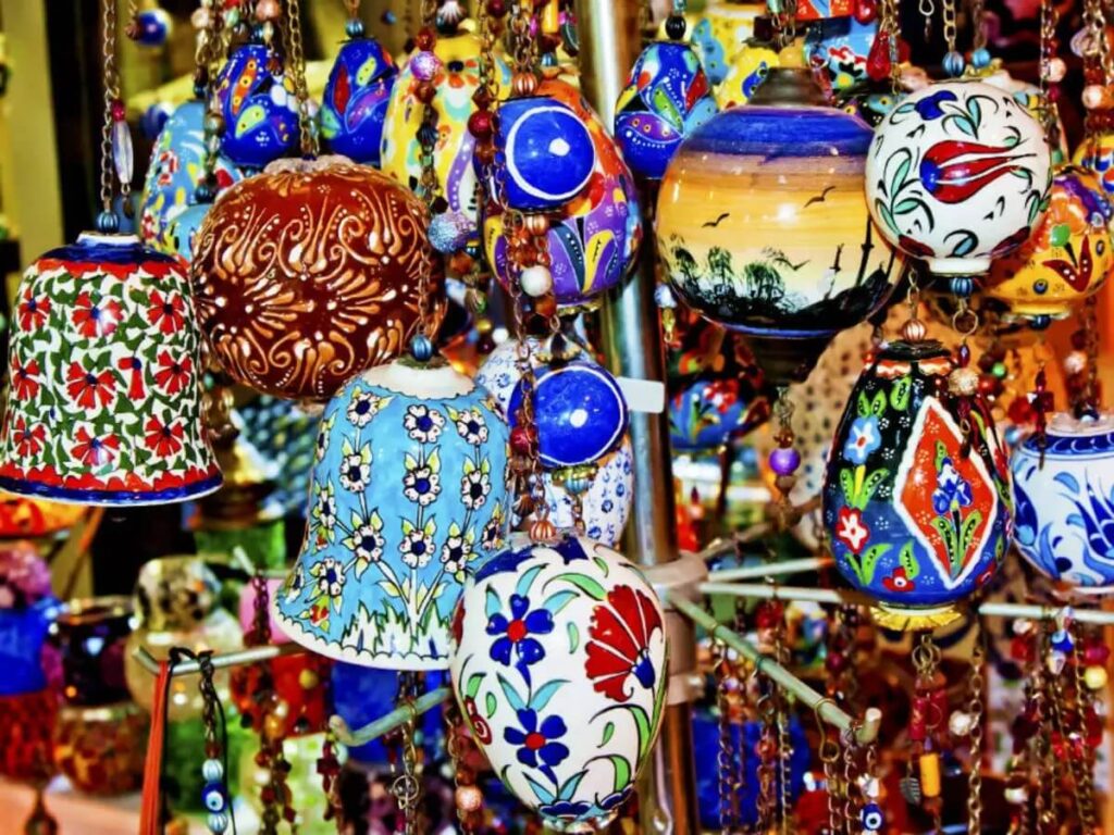 Namchi market area with shops and pedestrians