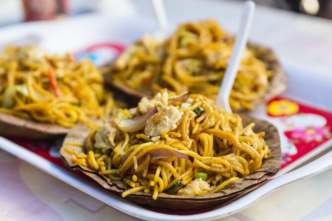 Local snack stall inside Old Market Sikkim