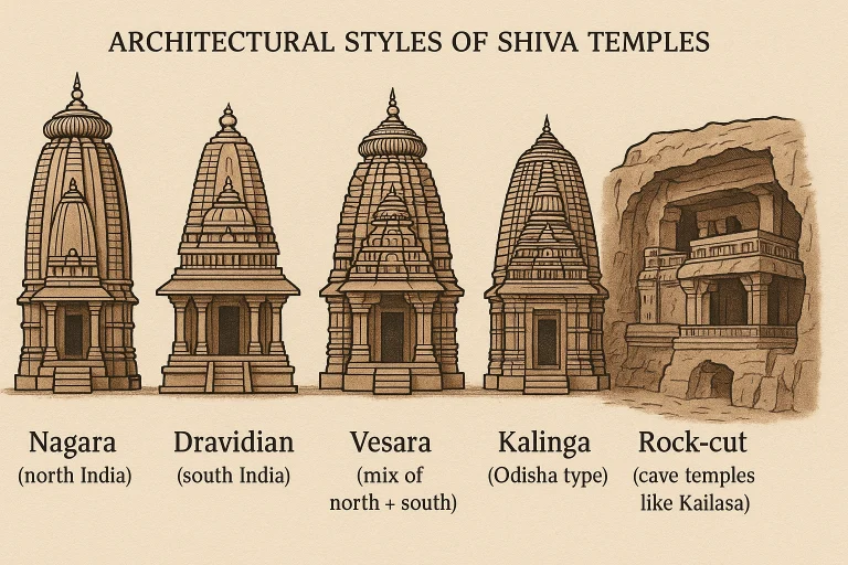 Evolution of temple architecture styles in India