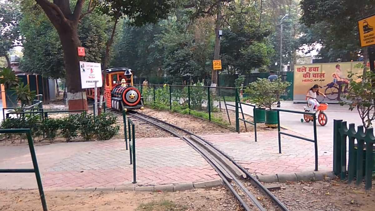 Rakh Bagh Park with green lawns and recreational facilities