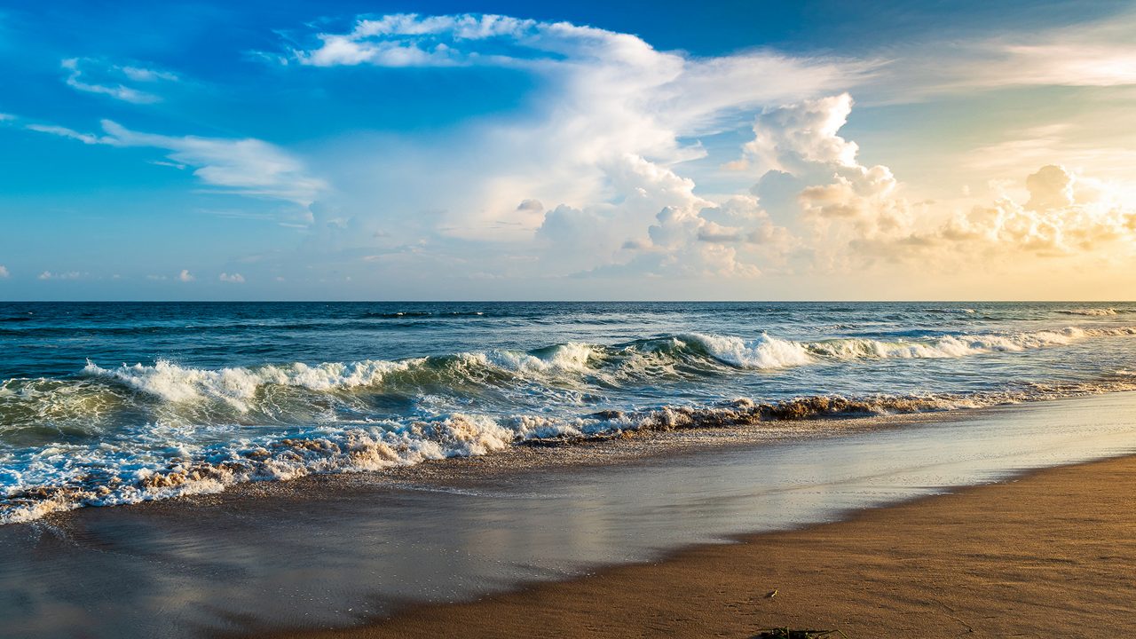 Puri Beach shoreline in Odisha