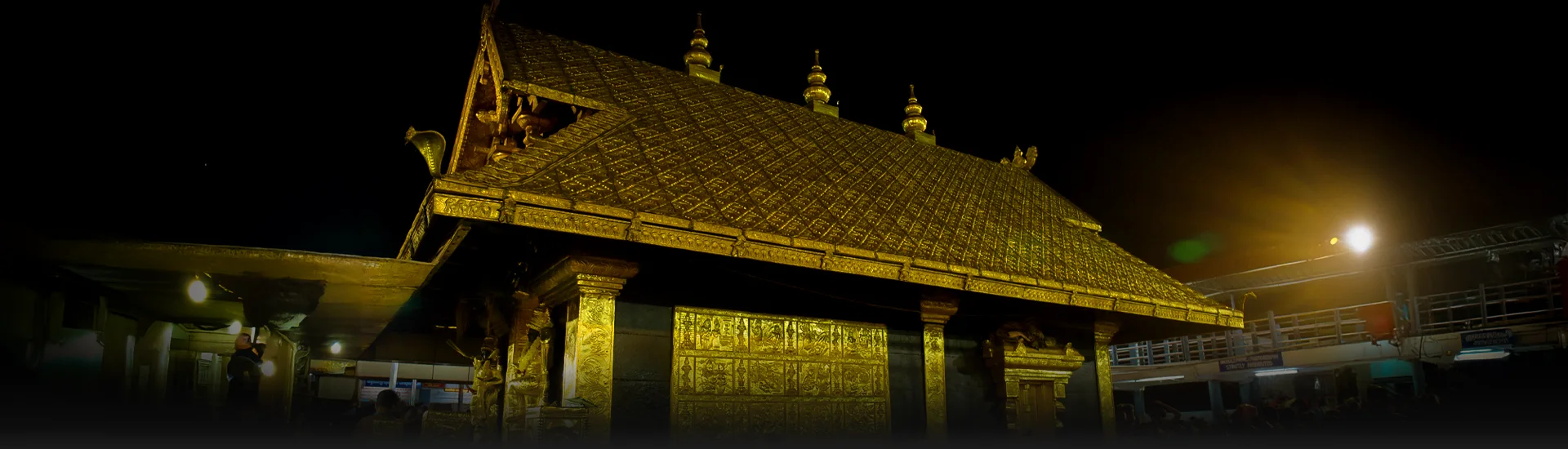 Sabarimala Temple nestled in the Western Ghats of Kerala